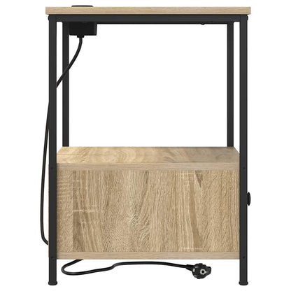 Nattbordskap 2 pcs Sonoma eik 42 x 41 x 56 cm Konstruert tre