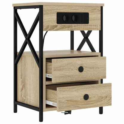 Nattbord Sengbord Sonoma Eik 40 x 31 x 60 cm