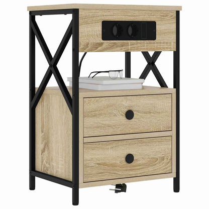 Nattbord Sengbord Sonoma Eik 40 x 31 x 60 cm