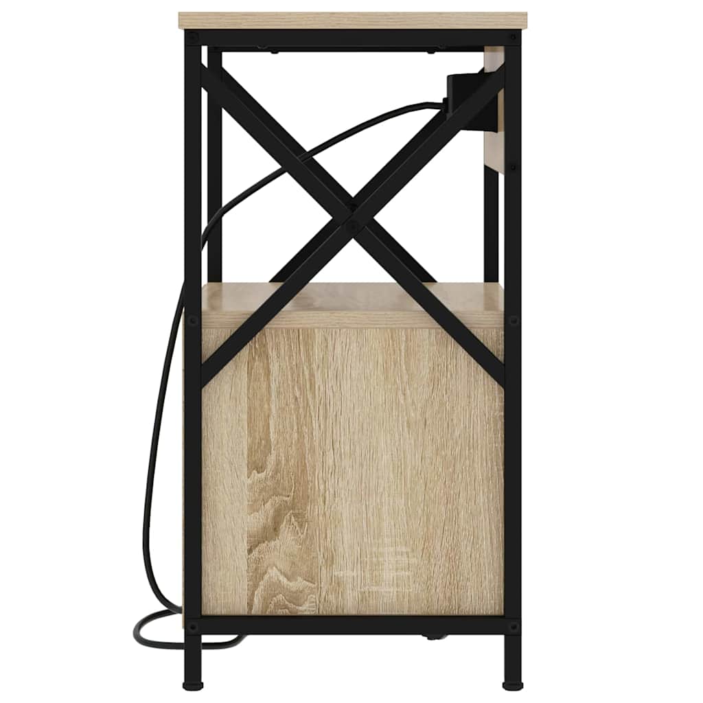 Nattbord Sengbord Sonoma Eik 40 x 31 x 60 cm