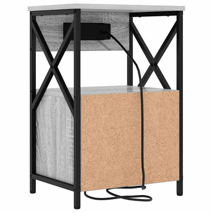 Nattbord Sengbord Sonoma Grå 40 x 31 x 60 cm