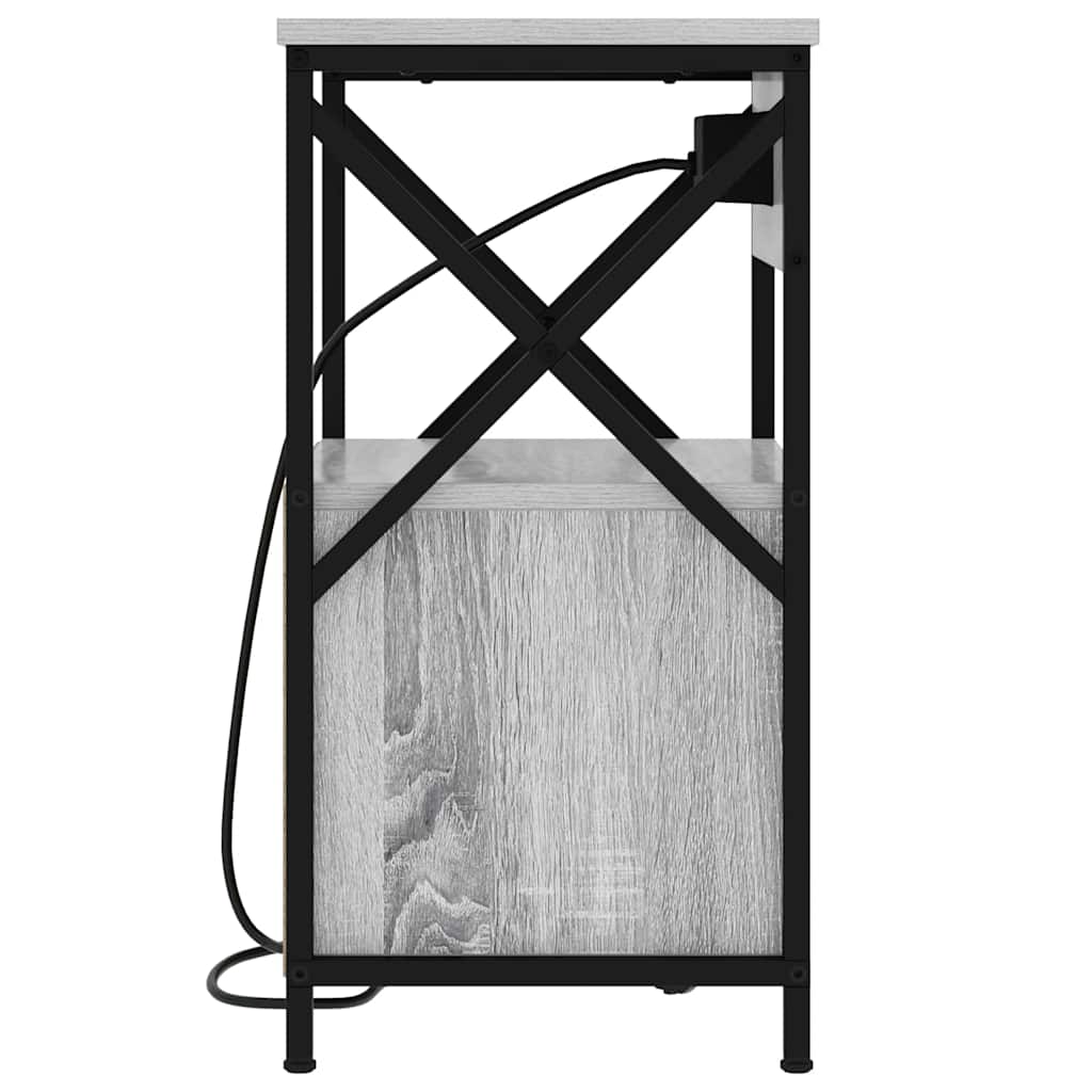 Nattbord Sengbord Sonoma Grå 40 x 31 x 60 cm