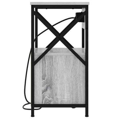 Nattbord Sengbord Sonoma Grå 40 x 31 x 60 cm