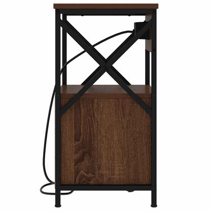 Nattbord Sengbord Brun Eik med skuff 40 x 31 x 60 cm