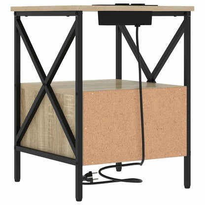 Nattbord Sengbord Sonoma Eik 41.5 x 40.5 x 55 cm