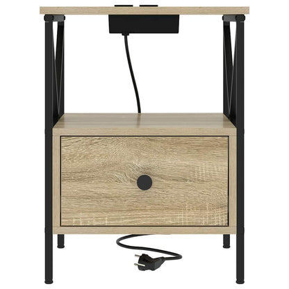 Nattbord Sengbord Sonoma Eik 41.5 x 40.5 x 55 cm