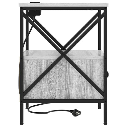 Nattbord Sengbord Sonoma Grå 41.5 x 40.5 x 55 cm