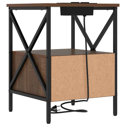 Nattbord Sengbord Brun Eik 41.5 x 40.5 x 55 cm