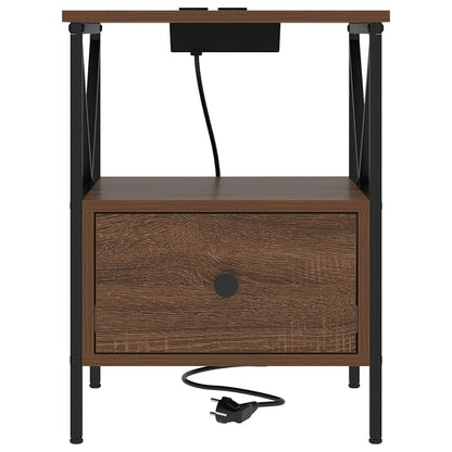 Nattbord Sengbord Brun Eik 41.5 x 40.5 x 55 cm