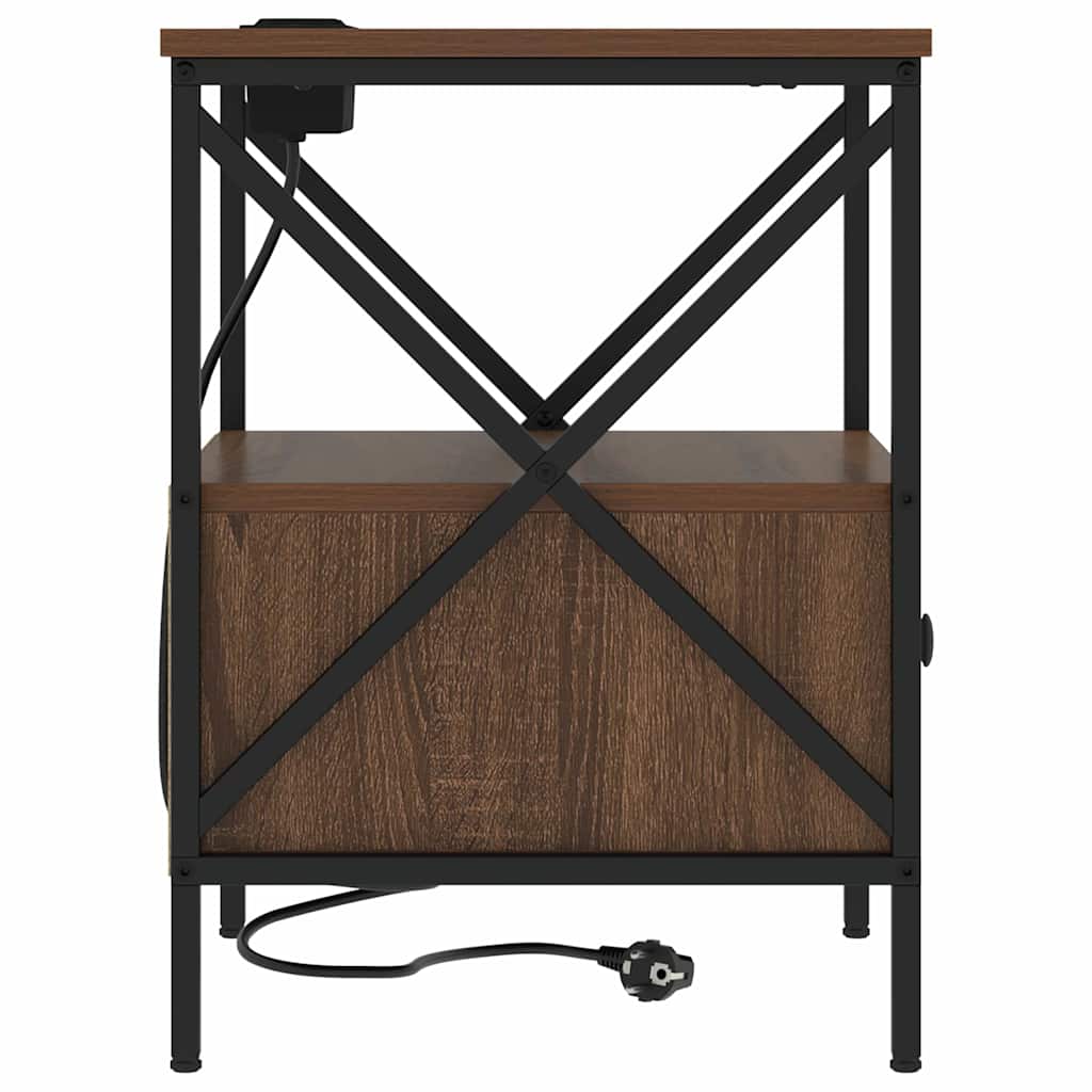 Nattbord Sengbord Brun Eik 41.5 x 40.5 x 55 cm