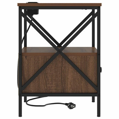 Nattbord Sengbord Brun Eik 41.5 x 40.5 x 55 cm