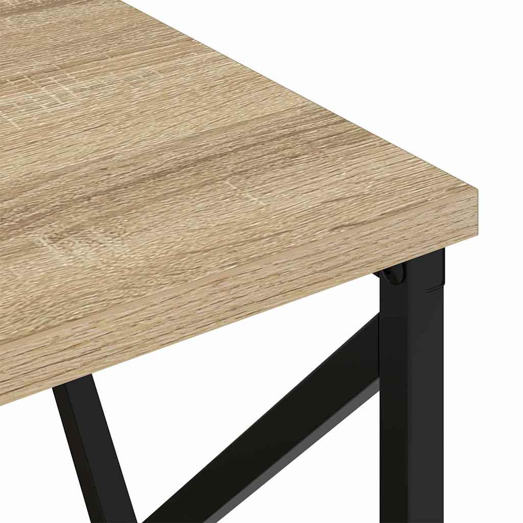 Nattbord Sengbord Sonoma Eik med ladestasjon med skuff