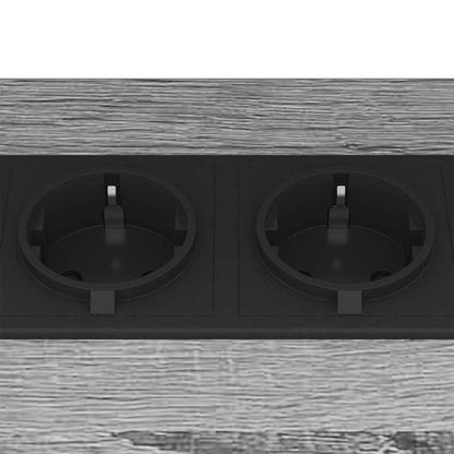 Nattbordskap 2 pcs Grå Sonoma 38 x 30 x 48 cm Konstruert tre