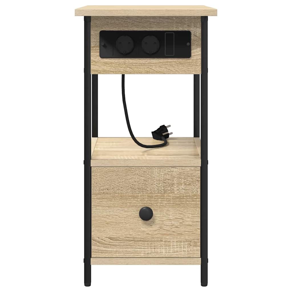 Nattbord Sengbord Sonoma Eik 60 x 30 x 61 cm
