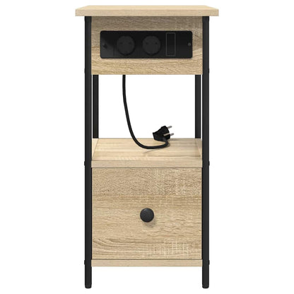 Nattbord Sengbord Sonoma Eik 60 x 30 x 61 cm
