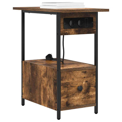 Nattbord Sengbord Røkt Eik 60 x 30 x 61 cm