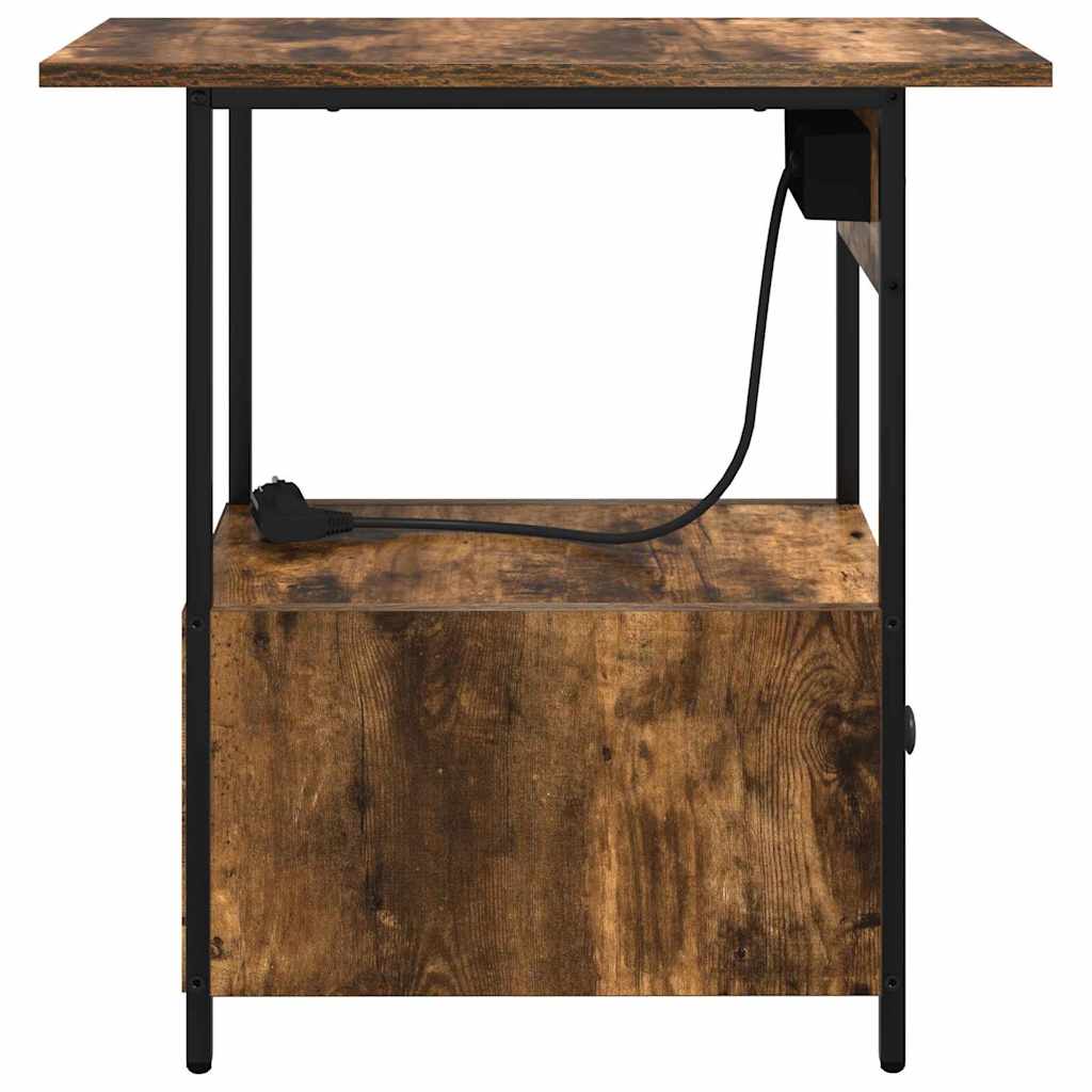 Nattbord Sengbord Røkt Eik 60 x 30 x 61 cm