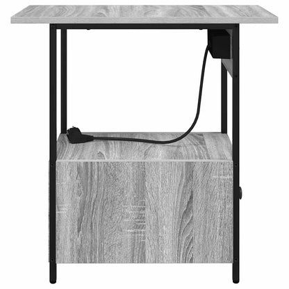 Nattbord Sengbord Sonoma Grå 60 x 30 x 61 cm