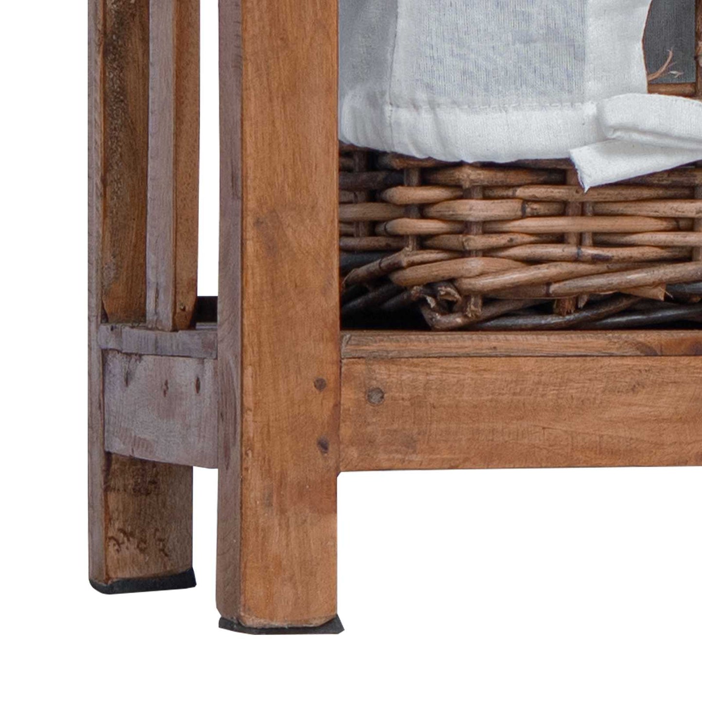 Sidetabell Brun 38 x 28 x 50 cm Massivt mahognitre