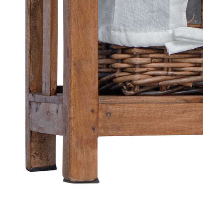 Sidetabell Brun 38 x 28 x 50 cm Massivt mahognitre