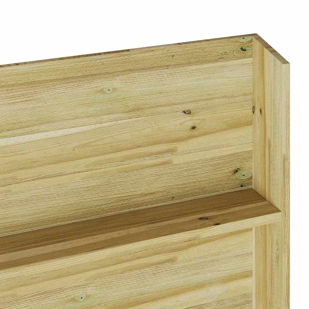 Planteskuffer med hylle Brun 90 x 15 x 180 cm Impregnert furu