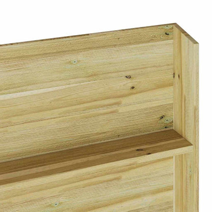 Planteskuffer med hylle Brun 90 x 15 x 180 cm Impregnert furu