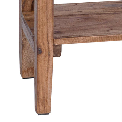Planteholder med skuff Brun 34 x 25 x 52 cm Mahogni Tre