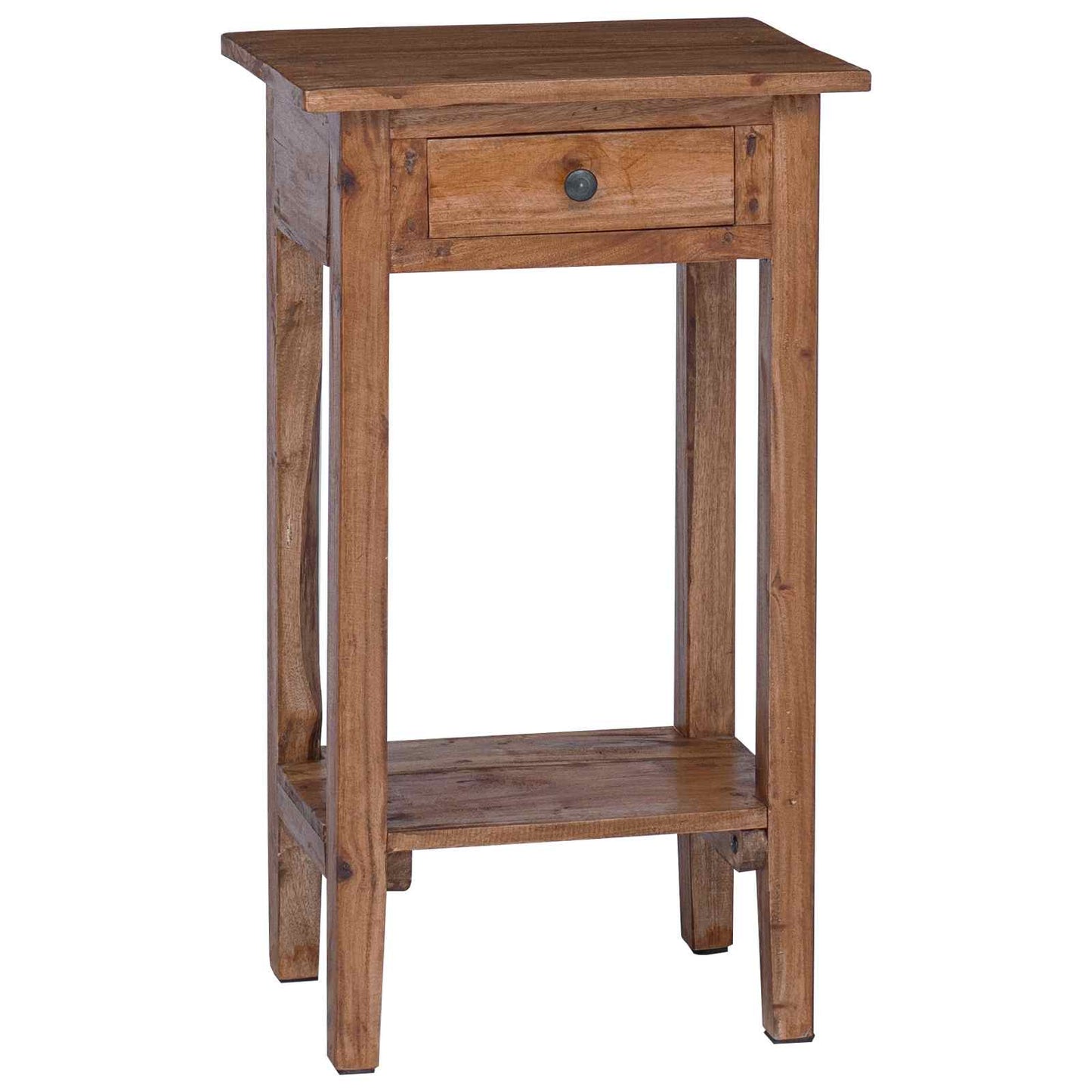 Planteholder med skuff Brun 34 x 25 x 52 cm Mahogni Tre