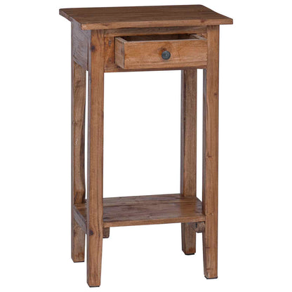 Planteholder med skuff Brun 34 x 25 x 52 cm Mahogni Tre