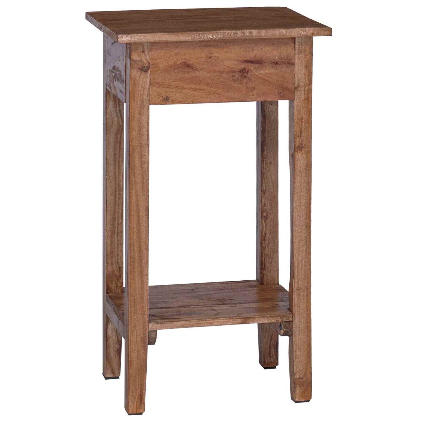 Planteholder med skuff Brun 34 x 25 x 52 cm Mahogni Tre