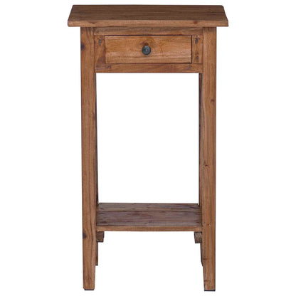 Planteholder med skuff Brun 34 x 25 x 52 cm Mahogni Tre