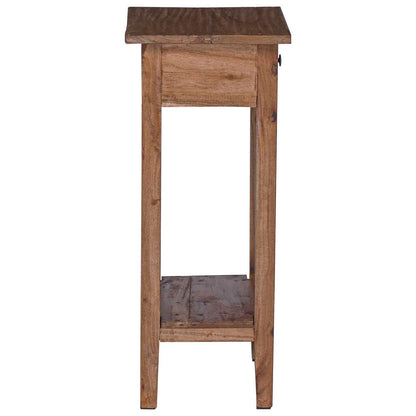 Planteholder med skuff Brun 34 x 25 x 52 cm Mahogni Tre