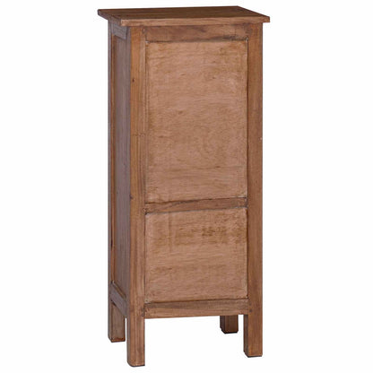 Planteholder med skuff med dør Brun 36 x 25 x 80 cm Mahogni Tre