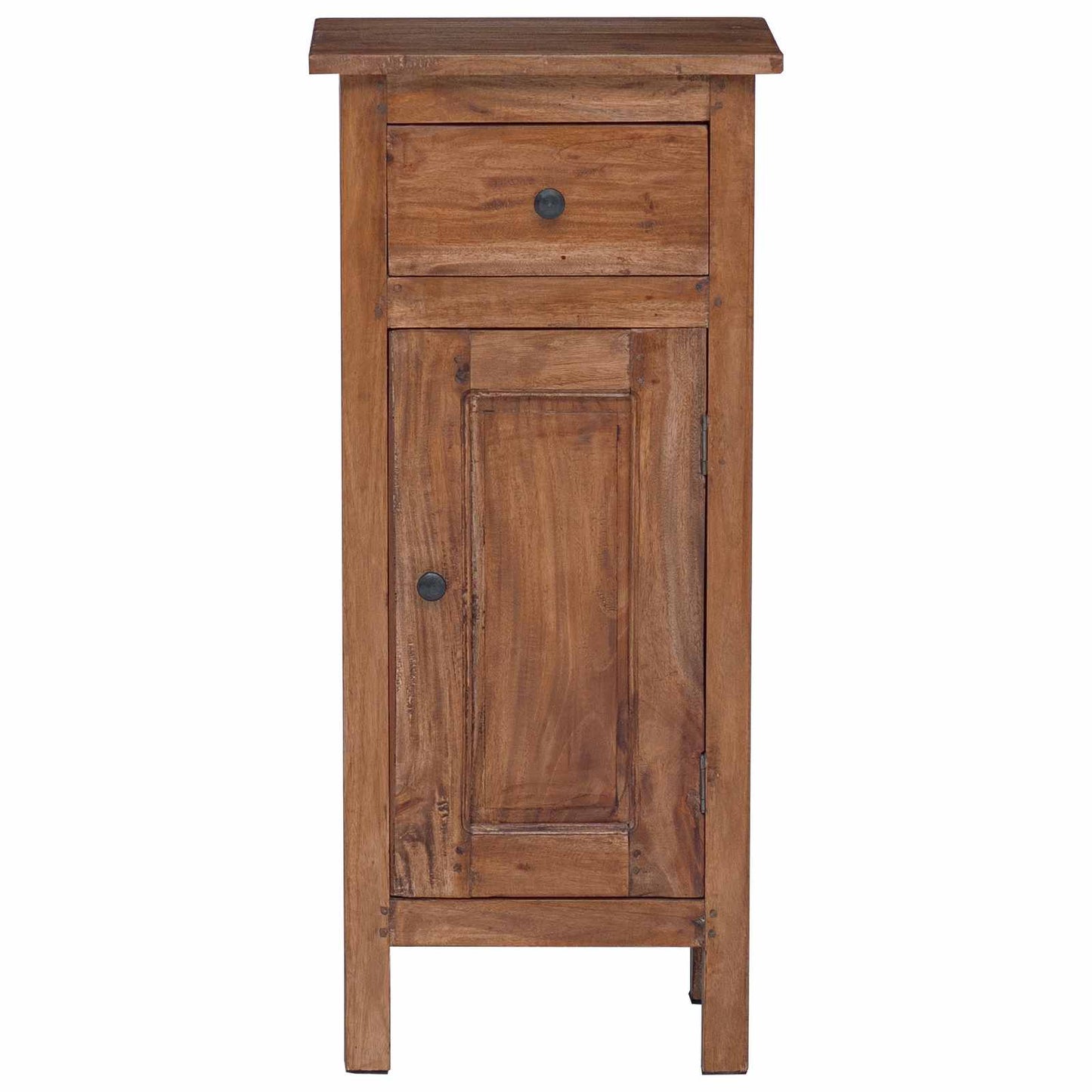 Planteholder med skuff med dør Brun 36 x 25 x 80 cm Mahogni Tre