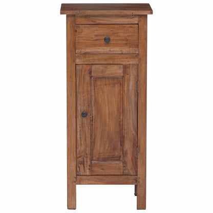 Planteholder med skuff med dør Brun 36 x 25 x 80 cm Mahogni Tre