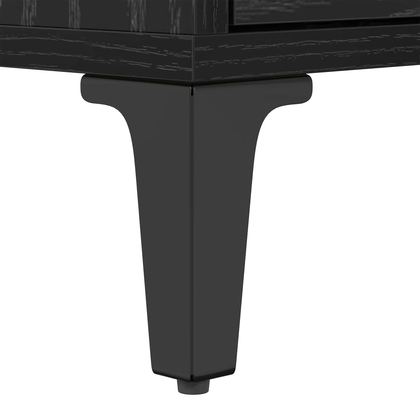 TV-skap Svart Eik 150 x 30 x 45 cm Ingeniørtre og jern
