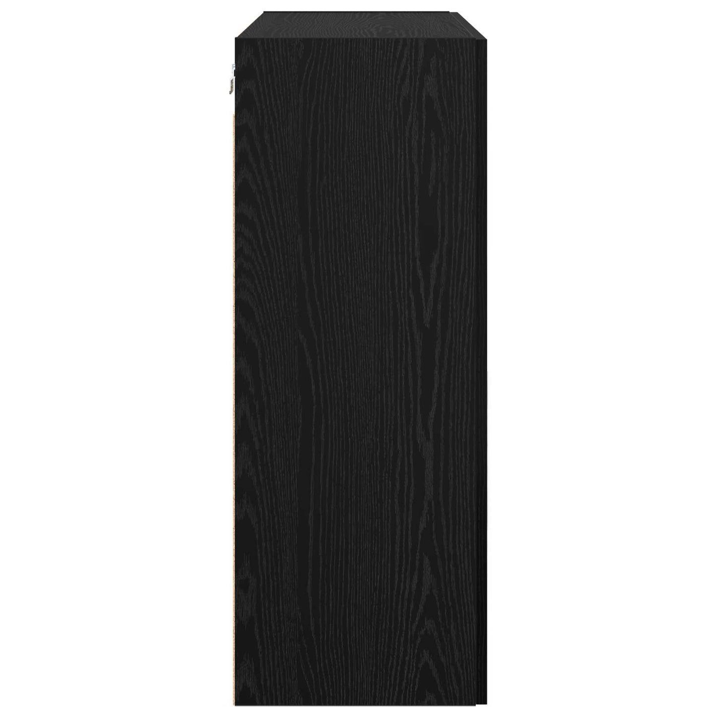 Veggskap Veggmontert Svart Eik 69,5 x 34 x 90 cm Konstruert tre
