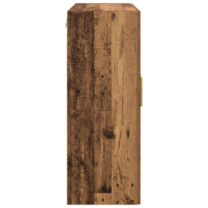 Veggskap Gammelt tre 69,5 x 34 x 90 cm Konstruert tre