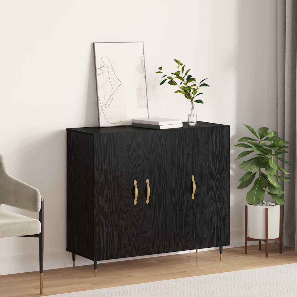 Skjenk Svart 90 x 34 x 80 cm