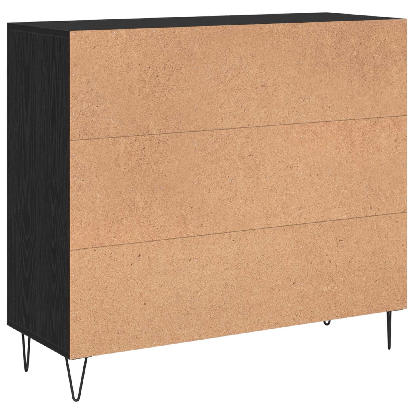 Serviesskap Svart Eik 90 x 32,5 x 80 cm Konstruert tre