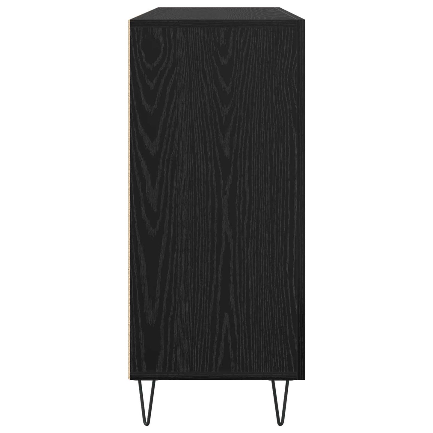 Serviesskap Svart Eik 90 x 32,5 x 80 cm Konstruert tre