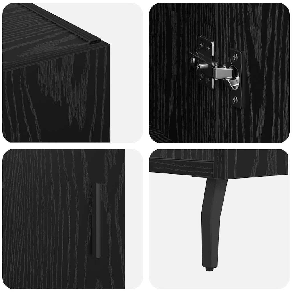 Skjenk Svart 90 x 34 x 80 cm