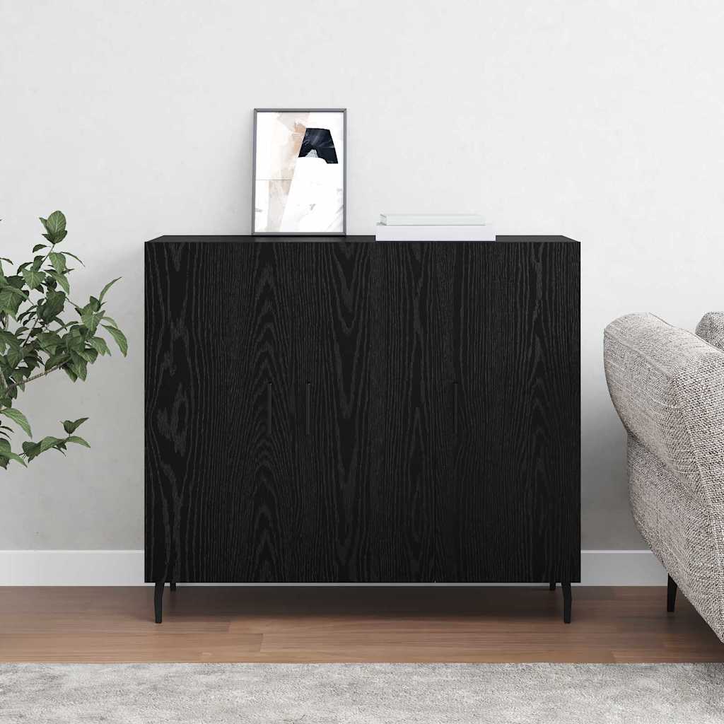 Skjenk Svart 90 x 34 x 80 cm