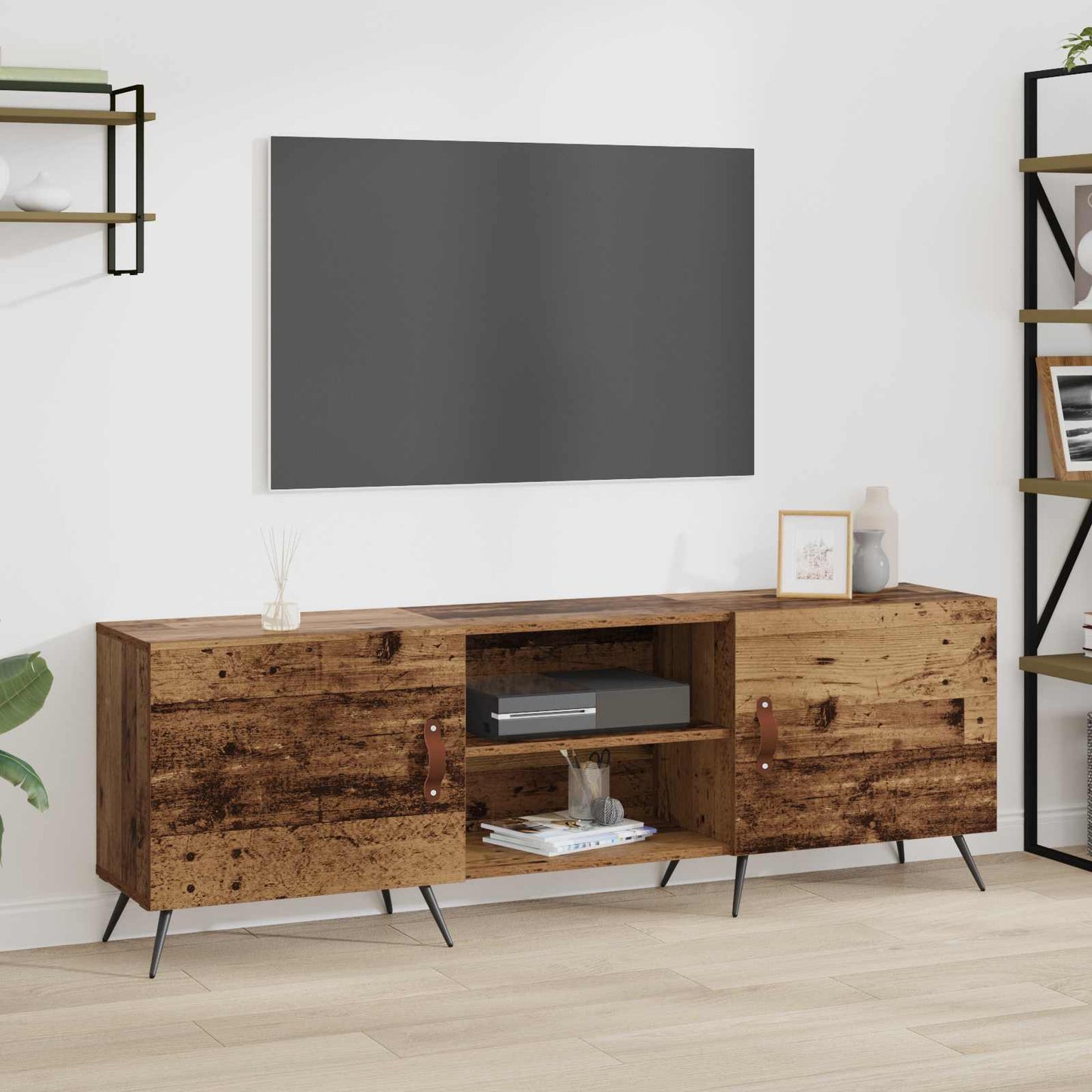 TV-skap Gammelt tre 150 x 30 x 50 cm Konstruert tre