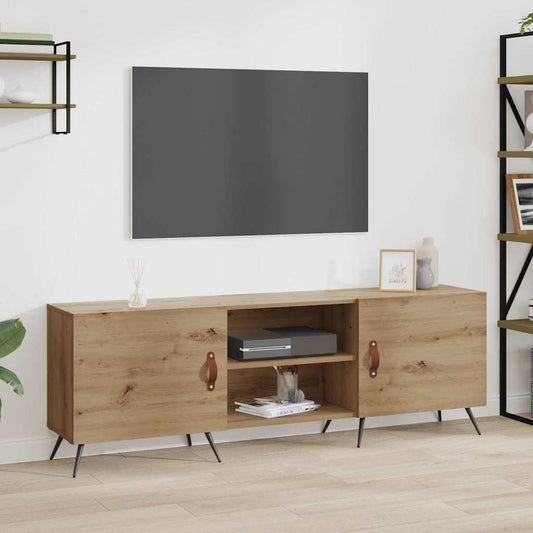 TV-Møbel Artisan Eik TV-skap med hylle med lagring med dør 150 x 30 x 50 cm