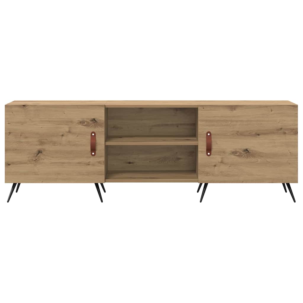 TV-Møbel Artisan Eik TV-skap med hylle med lagring med dør 150 x 30 x 50 cm