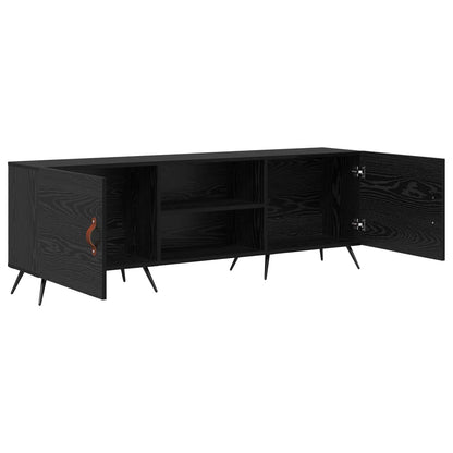 TV-skap Svart eik 150 x 30 x 50 cm Konstruert tre