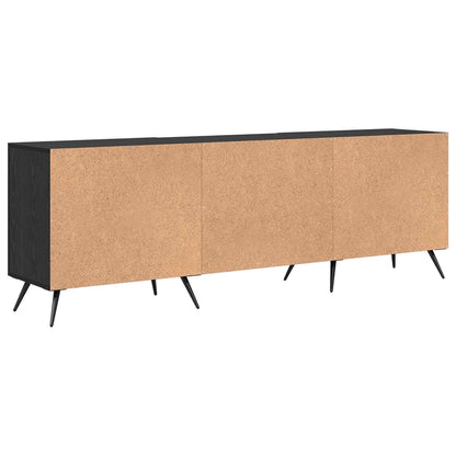 TV-skap Svart eik 150 x 30 x 50 cm Konstruert tre
