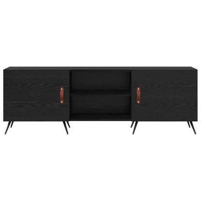 TV-skap Svart eik 150 x 30 x 50 cm Konstruert tre