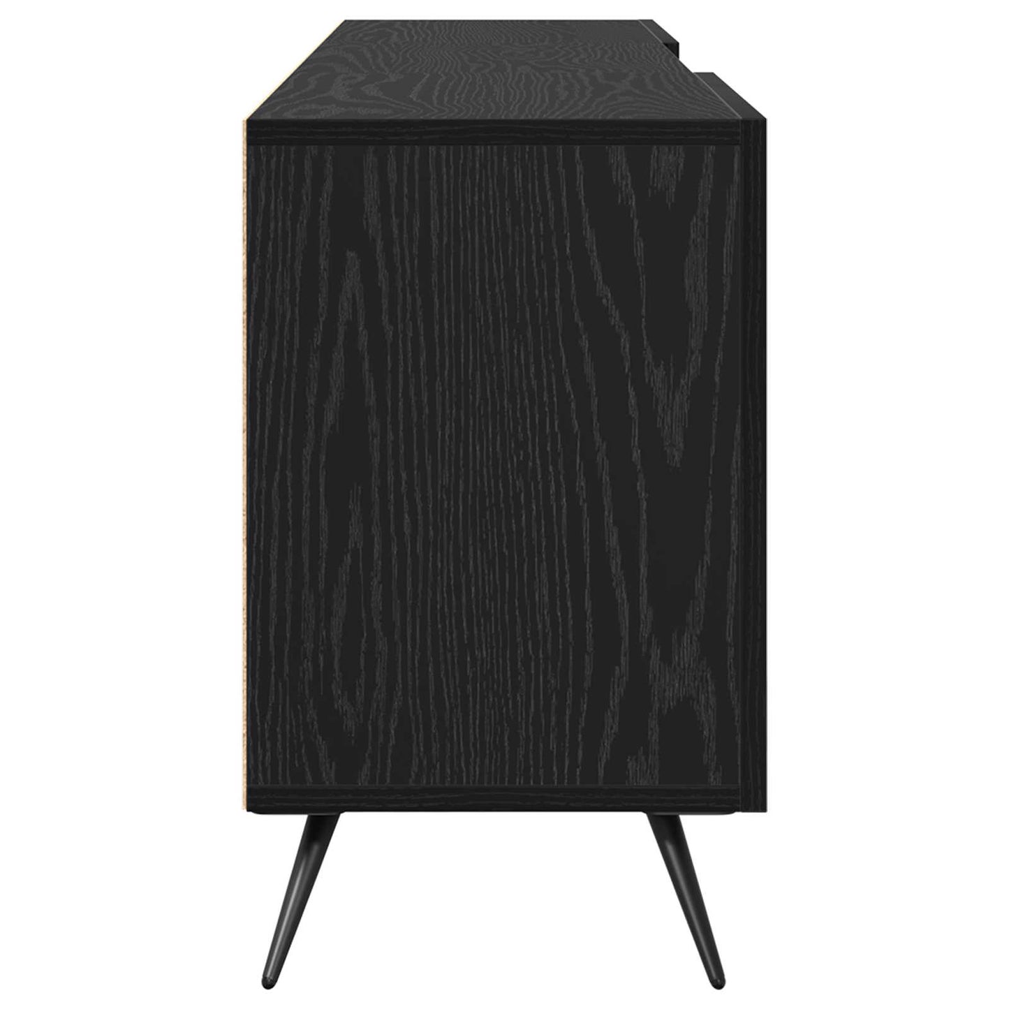 TV-skap Svart eik 150 x 30 x 50 cm Konstruert tre